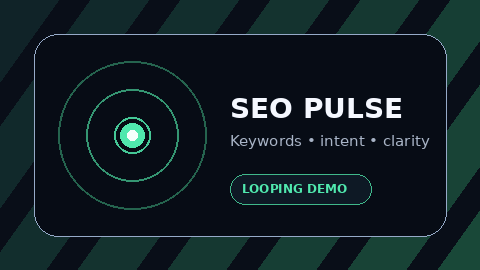 SEO pulse animated example
